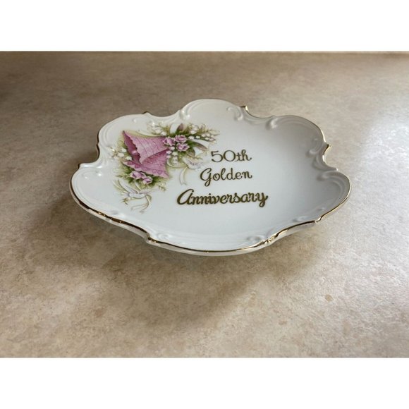 Saji Japan 50th Golden Anniversary 8" Dish Plate - Picture 3 of 5